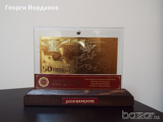 Банкноти сувенири 500 златни евро банкноти със сертификат, снимка 8 - Нумизматика и бонистика - 14167972