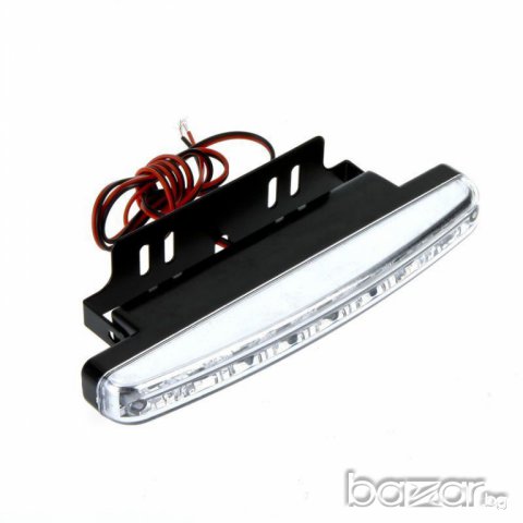 Дневни диодни светлини за кола с 8 LED диода DRL дневна светлина бяла ярка, снимка 6 - Аксесоари и консумативи - 7176867