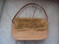 Интересна дамска чанта с косъм от заек, снимка 2