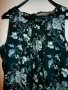 Черен потник с флорални мотиви, снимка 3