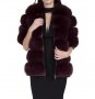 Дамско палто от лисица бордо, снимка 2