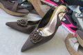 елегантни 39 - 40 дамски обувки Stuart Weitzman original от фин сатен , сандали, GOGOMOTO.BAZAR.BG®, снимка 6