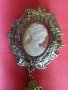 Красива Стара Голяма  Брошка КАМЕЯ, снимка 2