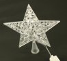 20 см. диаметър Коледна светеща ЛЕД / LED коледна звезда, неонови ярки светодиодни цветове, снимка 4