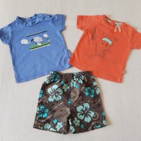 Тениски и къси панталонки 3-6 месеца, снимка 5 - Бебешки блузки - 25293126