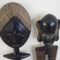  Мъжка и женска фигура Ашанти, Гана, снимка 2 - Колекции - 23589746