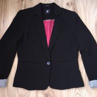 Дамско сако BERSHKA оригинал, размер L, черно с цикламен хастар , НОВО!!, снимка 1 - Сака - 16785218