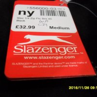 Slazinger 100%оригинал Cпортно горнище 1/4цип ватирано внос Англия., снимка 4 - Блузи - 20261211