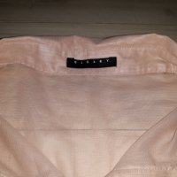 Ефирна дамска риза без ръкави цвят пепел от рози марка Sisley, снимка 2 - Ризи - 24539857
