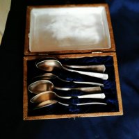 шест посребрени лъжички за чай-комплект, снимка 1 - Антикварни и старинни предмети - 26152959