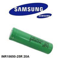 Презареждаща батерия Samsung  INR18650-25R 2500mah 30A, снимка 2 - Аксесоари за електронни цигари - 18632968
