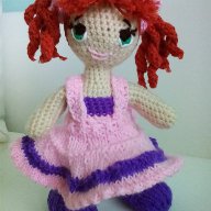 Кукла плетена играчка кукла Анита, снимка 3 - Кукли - 14736125