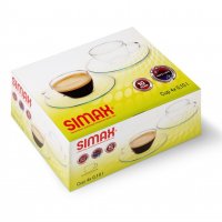 Комплект - 4 чаши за кафе със стъклени подложки SIMAX, снимка 2 - Чаши - 22076853