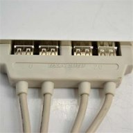 Pci 4 портов USB разклоител /хъб/ за свързване към дъннта платка, Screw to Motherboard 9pin header, снимка 5 - Части за лаптопи - 8789562