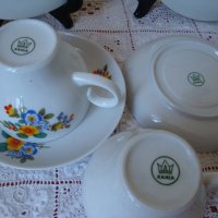Сервиз за двама за чай/кафе - Kahla „Made in GDR“, снимка 7 - Сервизи - 24608541