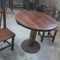 Кръгла маса и столове, снимка 2 - Маси - 20364072
