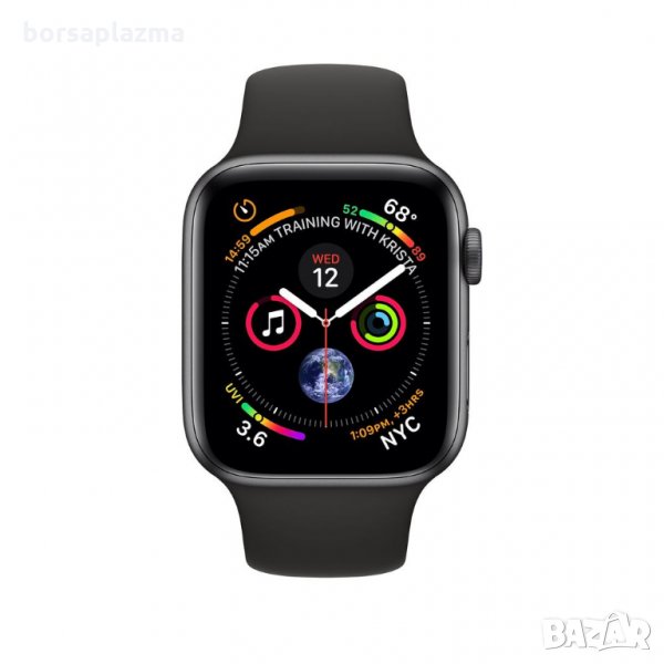 APPLE WATCH SPACE GRAY ALUMINUM CASE WITH BLACK SPORT BAND 40MM SERIES 4 GPS, снимка 1