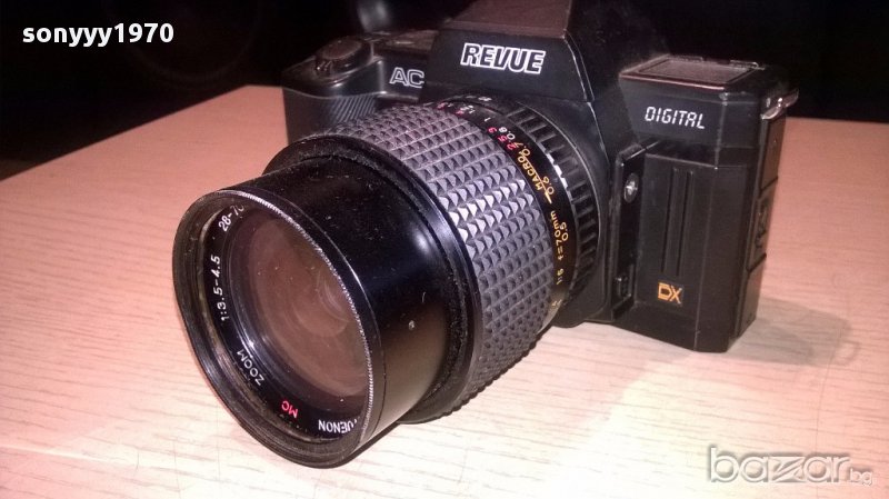 revue-фотоапарат+голям обектив-внос швеицария, снимка 1
