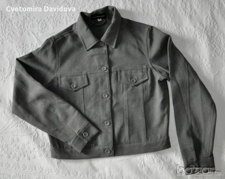 Сако дамско сиво, снимка 1
