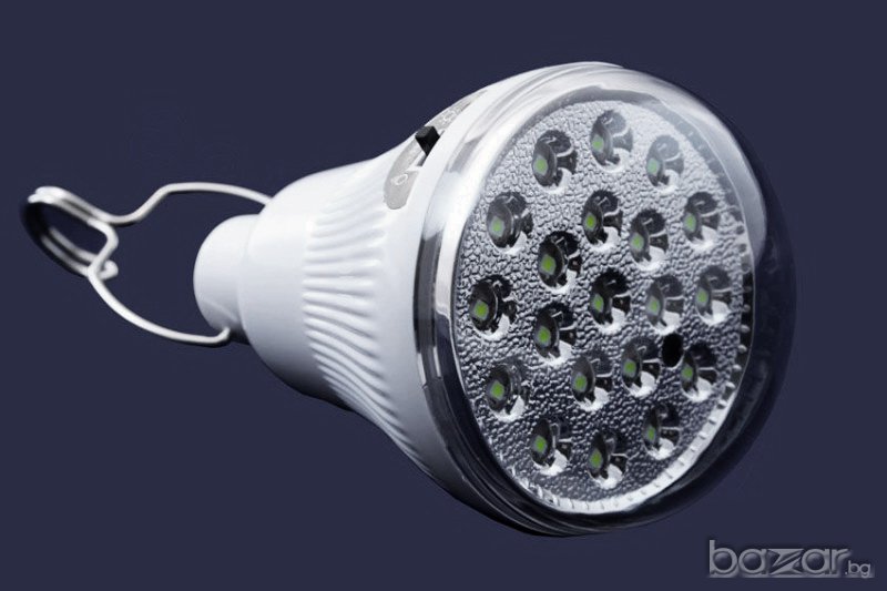 Соларна LED лампа GR-020 + слънчев панел, снимка 1