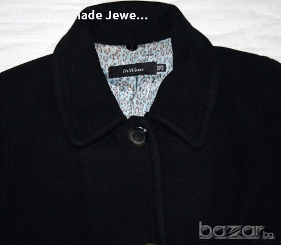 Черно вталено палто Inwere, снимка 7 - Палта, манта - 19509877