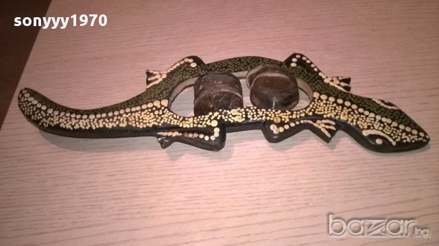 Ретро музикален инструмент-31/9см-внос швеицария, снимка 3 - Антикварни и старинни предмети - 16519664