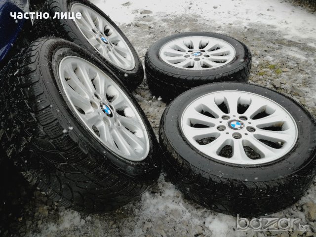 BMW оригинални 16 цола джанти с гуми Bridgestone зимни , снимка 5 - Гуми и джанти - 20953517