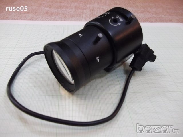 Вариообектив "EVETAR-CCTV LEN" от камера за наблюд. работещ, снимка 1 - Камери - 18454867