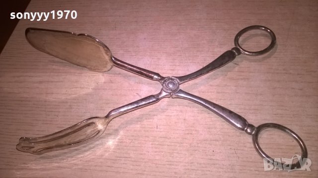 e.r.zink silverplated-made in italy-27см-внос швеицария, снимка 5 - Колекции - 22465787