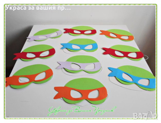 украса за детски рожден ден на тема Костенурките нинджа, снимка 3 - Други - 23840453