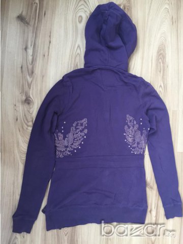 LЕЕ COOPER  дамски суичър с камъни оригинал, размер М, slim fit, черен, много запазен, снимка 10 - Суичъри - 11117127