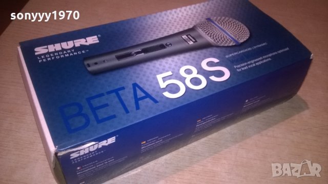 shure beta 58s-legendary performance microphone, снимка 1 - Микрофони - 24852537
