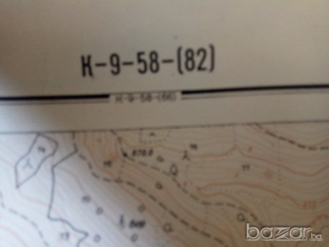 Продавам топографски карти , снимка 3 - Други ценни предмети - 18633303