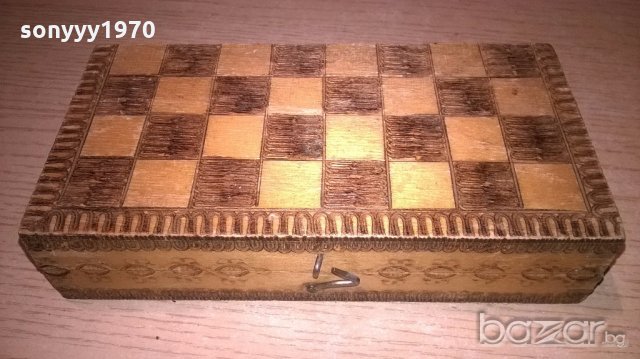 стар шах 17х17см-дървен, снимка 12 - Колекции - 19547537