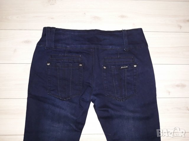 Тъмно сини дамски дънки марка Fanco Jeans, снимка 3 - Дънки - 24023857