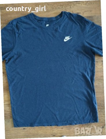 Nike T-Shirt Navy Futura - страхотна мъжка тениска, снимка 4 - Тениски - 25823196