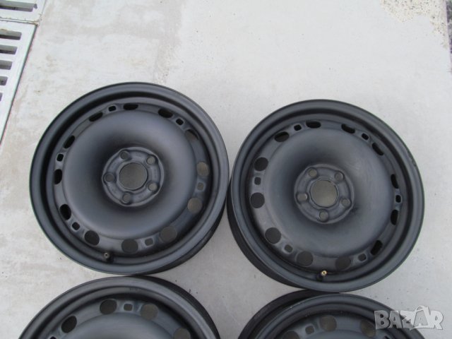 оригинални железни джанти 15'' за scoda fabia 2011,octavia,golf4, снимка 2 - Гуми и джанти - 25942842