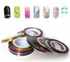 Цветно тиксо диск фолио 10 бр ленти за маникюр нокти декорация , снимка 1 - Продукти за маникюр - 13185896
