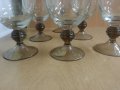  руски кристални чаши с златен кант , снимка 2