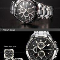 2019 нов марков луксозeн стоманен мъжки бизнес кварцов ръчен водоустойчив часовник часовници военен , снимка 6 - Мъжки - 24070613