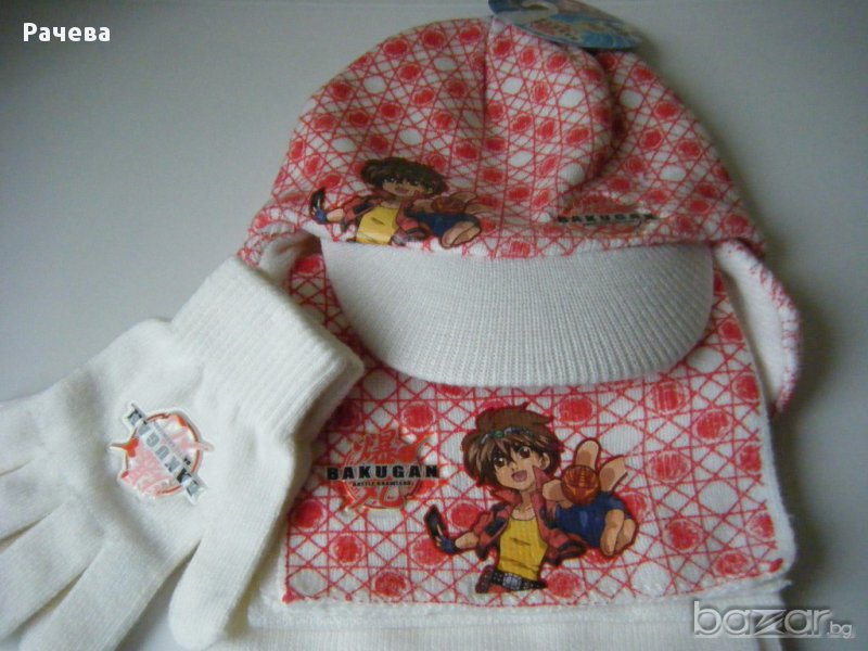 Комплект шал, шапка, ръкавици, снимка 1