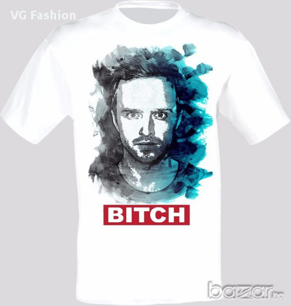 В обувките на Сатаната Breaking Bad Jesse Pinkman Bitch Тениска Мъжка/Дамска S до 2XL, снимка 1