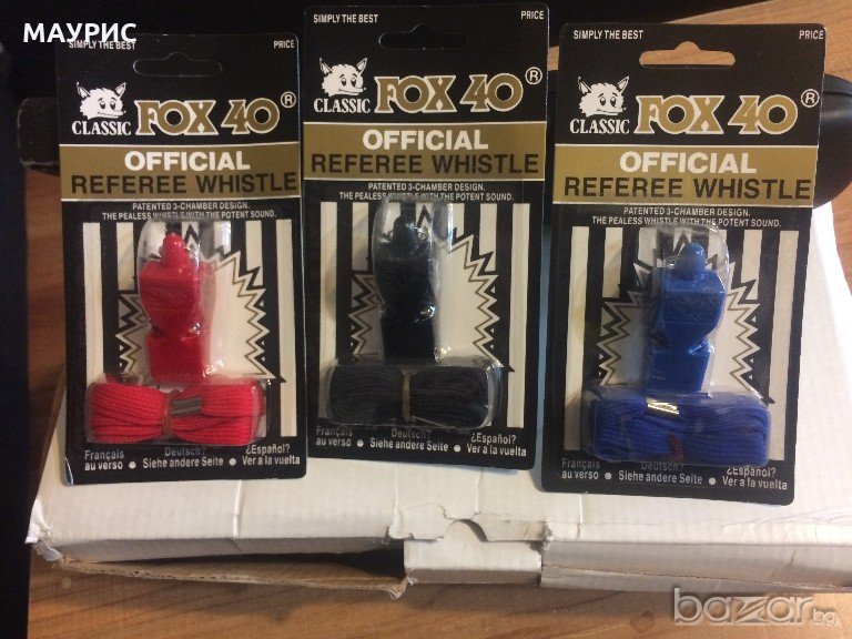 Реферска свирка FOX 40, снимка 1