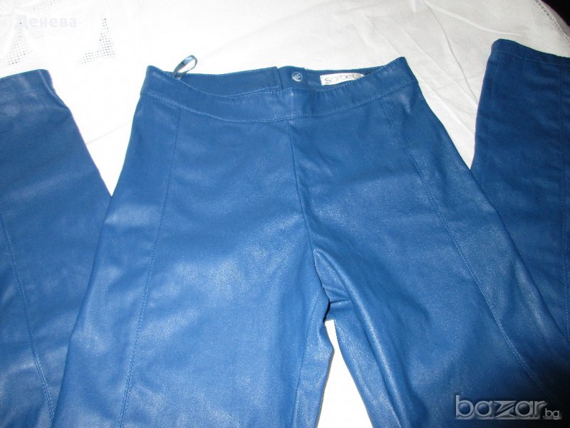 SORBET - кожен панталон /цвят деним/, снимка 1