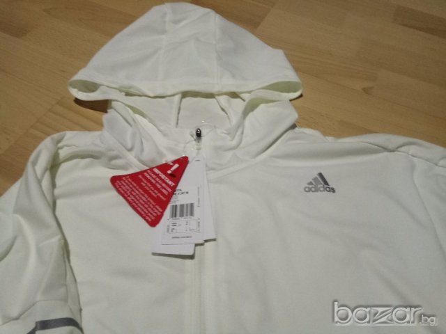 Ново яке Adidas Pure X Running Jacket in White, снимка 7 - Спортни екипи - 19536947