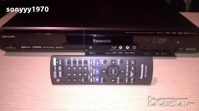 поръчани-Panasonic dmr-eh57 hdd/dvd/hdmi/optical+remote-внос швеицария, снимка 5 - Ресийвъри, усилватели, смесителни пултове - 13266517