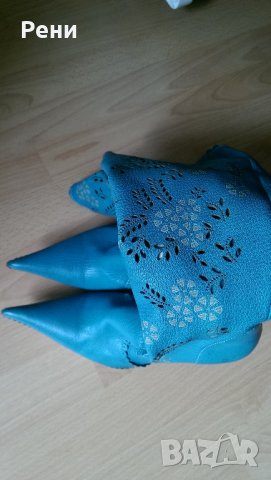 Ботуши от естествена кожа , снимка 2 - Дамски ботуши - 21512775