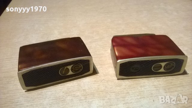 антики-2бр ретро запалки-8х7х3см, снимка 7 - Антикварни и старинни предмети - 23958341
