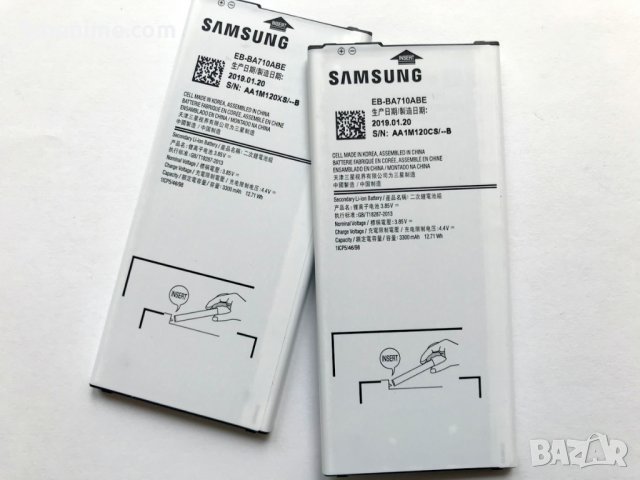 Батерия за Samsung Galaxy A7 A710 EB-BA710ABE, снимка 4 - Оригинални батерии - 26027706