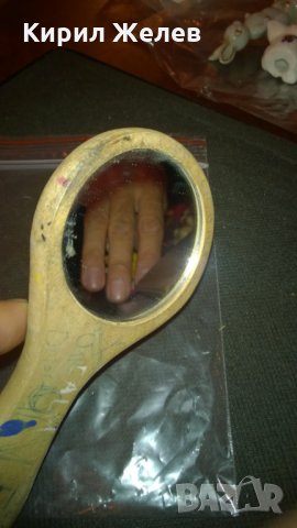 Старо дървено огледалце, снимка 3 - Други ценни предмети - 23111015